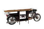 Konsola barek z blatem drewnianym MotoBike