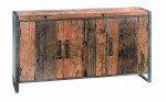 Komoda z recyklingowanego drewna akacji Okland 3 drzwi