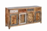 Komoda z litego drewna mango Brest 4 drzwi