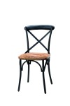 Krzesło z siedziskiem z drewna mango Newport X