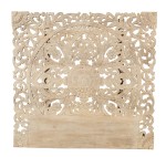 Wezgłowie rzeźbione z litego drewna mango Cottage