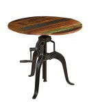 Stolik industrialny Crown blat drewno