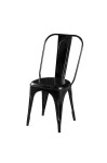 Krzesło metalowe Loft czarne