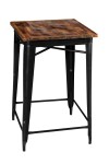 Stolik barowy industrialny Cook czarny 66