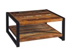Stolik kawowy z litego drewna saal Recycled 90