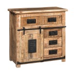Komoda z litego drewna mango Newport 90