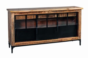 Komoda z litego drewna mango Playmouth 3 drzwi