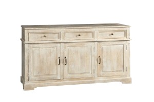Komoda z drewna mango Cottage 3 szuflady 3 drzwi