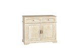Komoda z drewna mango Cottage  2 szuflady 2 drzwi