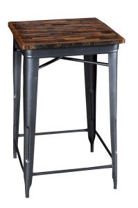 Stolik barowy industrialny Cook  szary 66